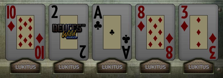 Deuces Wild Double Up käsi