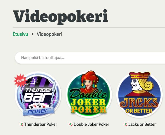 Paf ja videopokerit